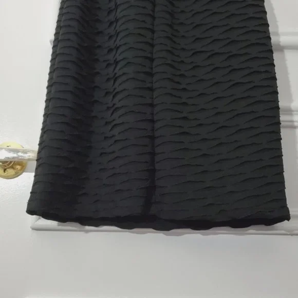 FRANK LYMAN Metallic Beaded Ring Neck Sweetheart Chiffon Tiered Dress- S… - Picture 9 of 15